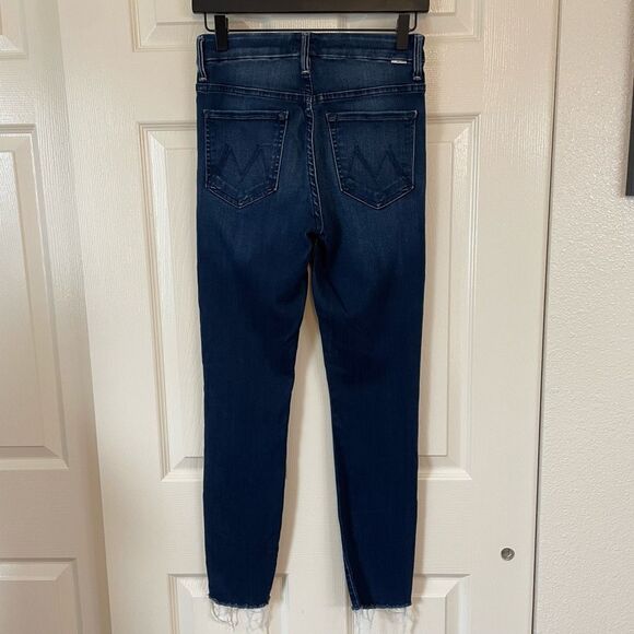 Mother Looker High-Rise Ankle Fray Skinny Jeans in Tongue And Chic Size 26 - Picture 5 of 13